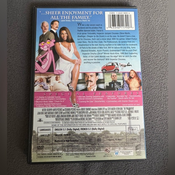The Pink Panther DVD PG Comedy Steve Martin Kevin Kline Shawn Levy - Picture 2 of 3